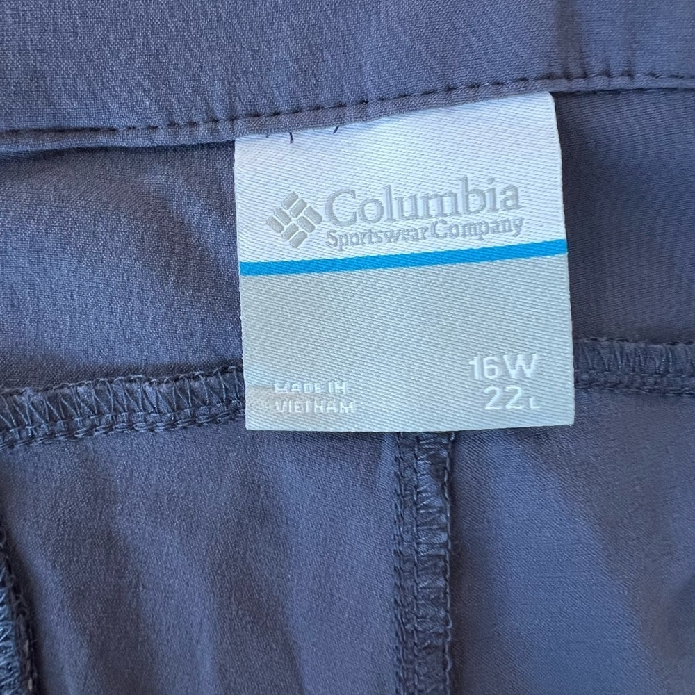 Columbia Sportswear NWT Zephyr Heights Lightweight Hiking Blue Capri Pants, 16W - Picture 7 of 11